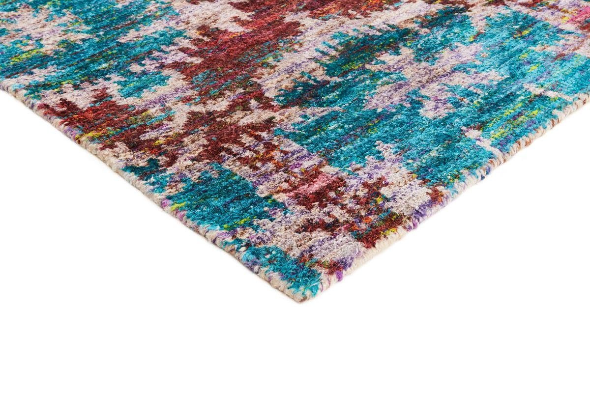 rechteckig, 5 Orientteppich, mm Orientteppich Silk Handgeknüpfter Sari 169x239 Höhe: Trading, Nain