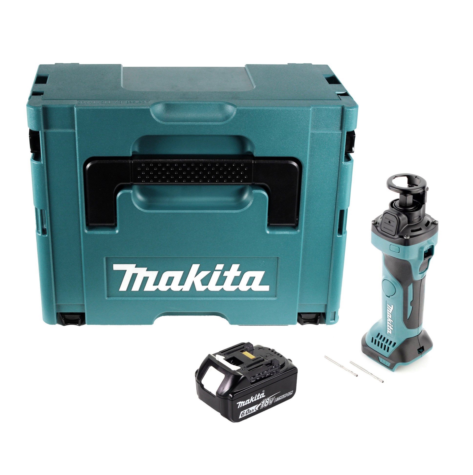 Makita Akku-Universalschere DCO 180 G1J Akku Rotationsschneider 18 V 30.000 U/min + 1x Akku 6,0