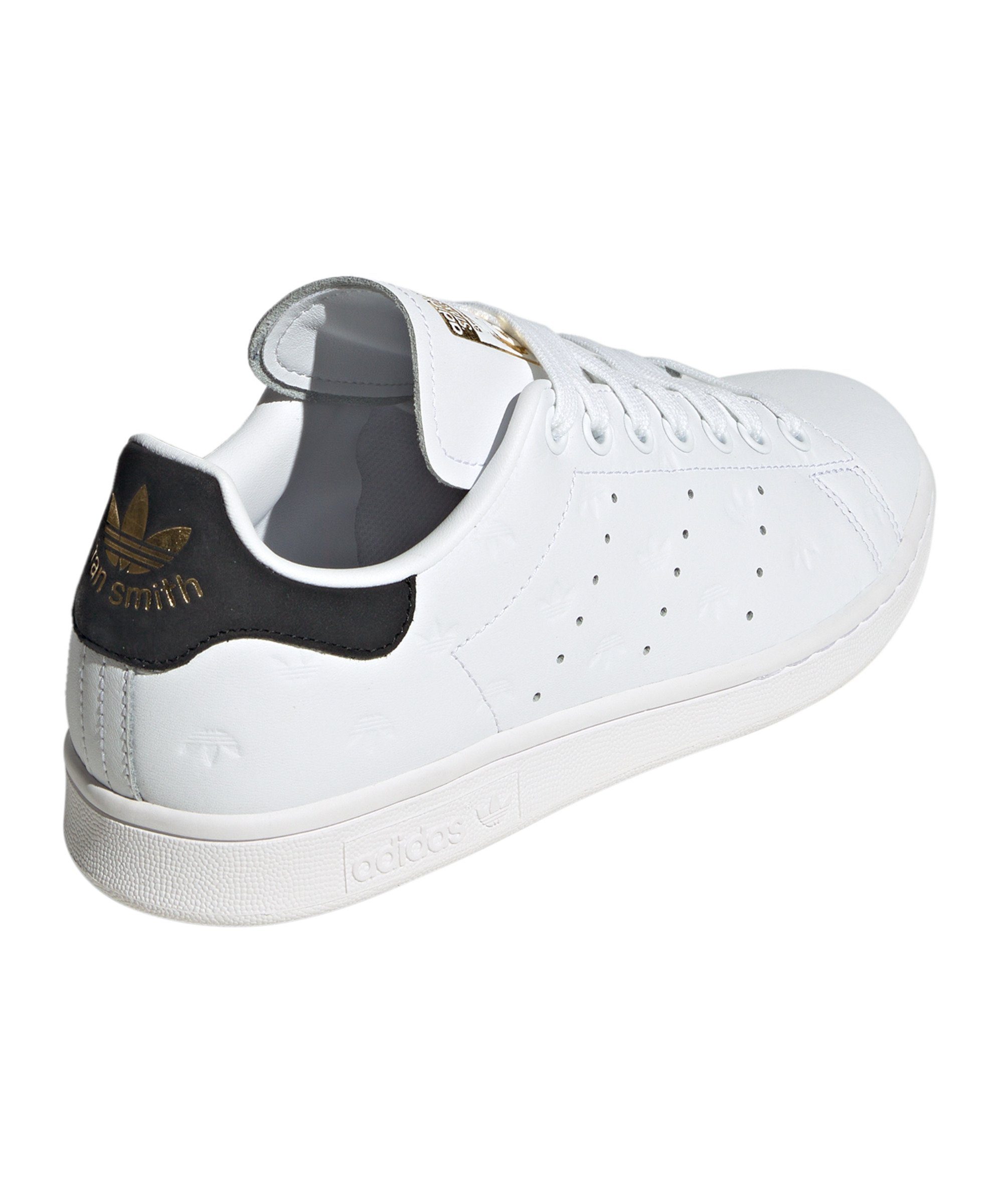 adidas Originals Damen Sneaker Stan Smith weissschwarzgold