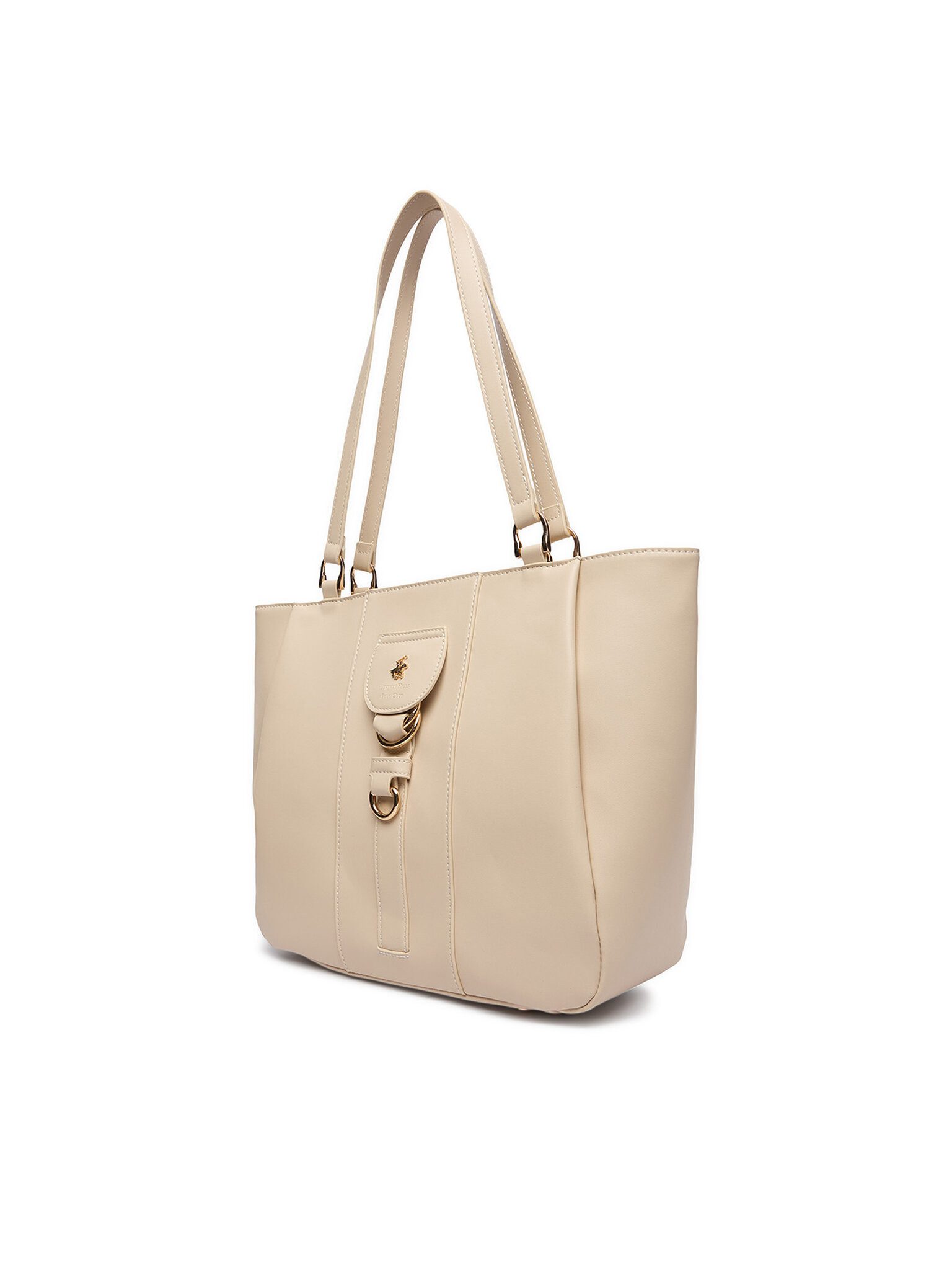 BEVERLY HILLS POLO CLUB Handtasche Beverly Hills Polo Club Damenhandtasche Écru BEVERLY HILLS POLO CLUB-C