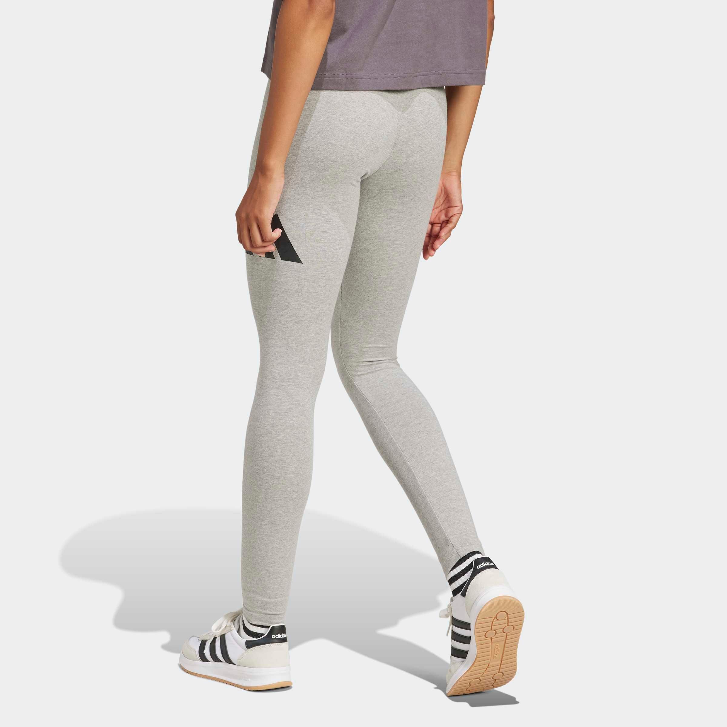 adidas Sportswear Trainingstights ESSENTIALS BIG LOGO COTTON LEGGINGS mit hohem Bund, aus Baumwolle und Elasthan, stretchig