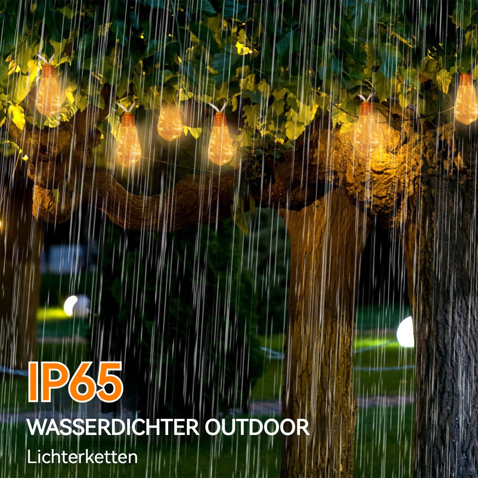 BlingBin LED Gartenleuchte Solar Lichterkette Aussen günstig online kaufen