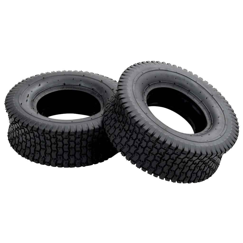 vidaXL Schubkarren-Rad Schubkarrenreifen 2 Stk. 13x5.00-6 4PR Gummi (2 St)