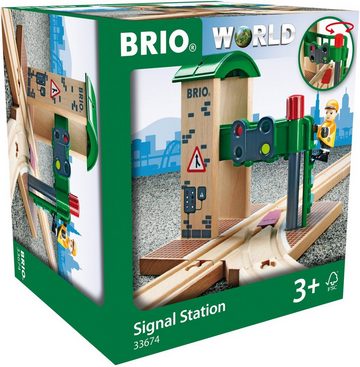 BRIO® Spielzeugeisenbahn-Gebäude BRIO® WORLD, Signal Station, FSC®- schützt Wald - weltweit