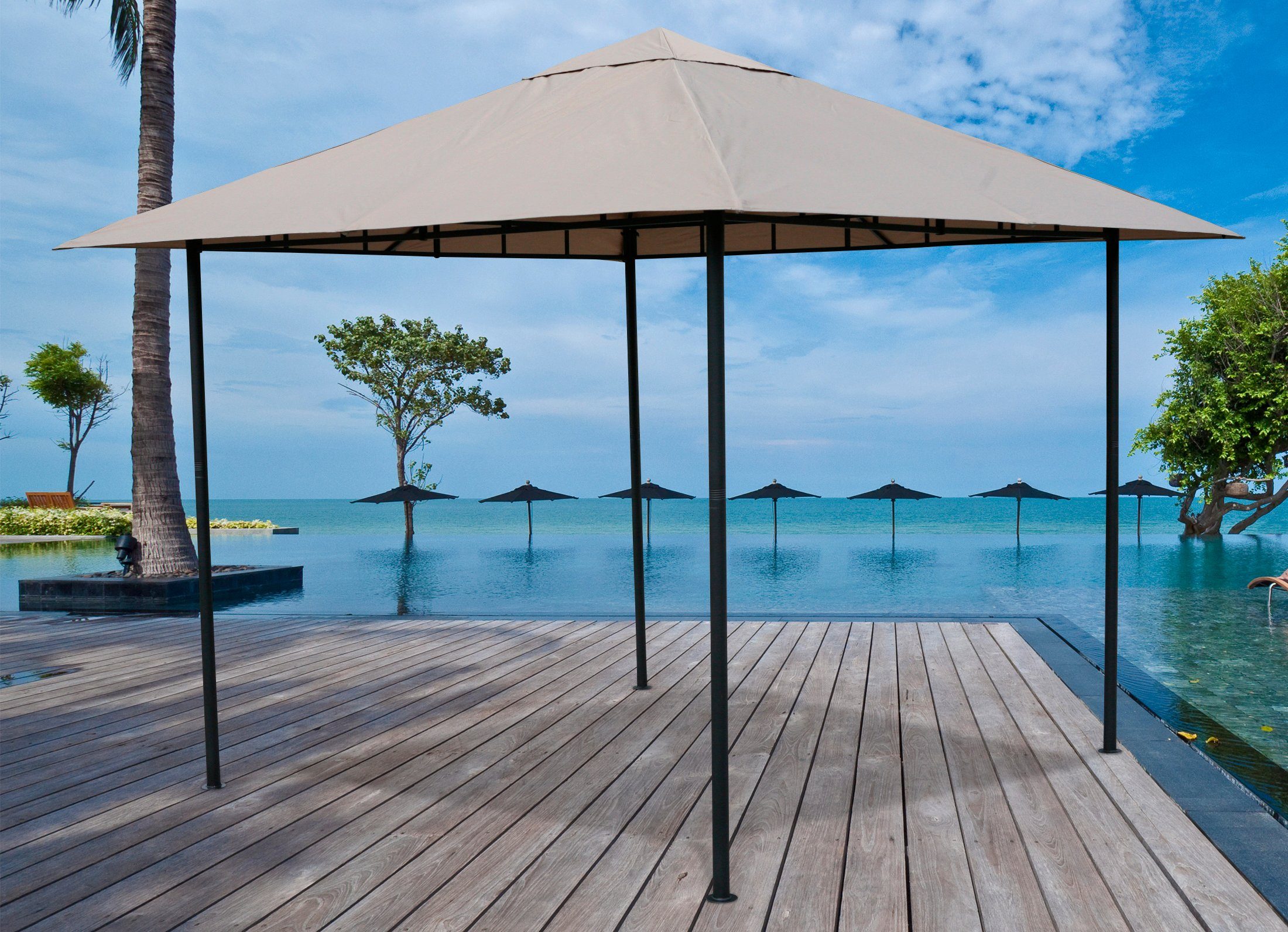 Grasekamp Pavillon Antik Amalfi, BxT: 293x293 cm, in versch. Farben