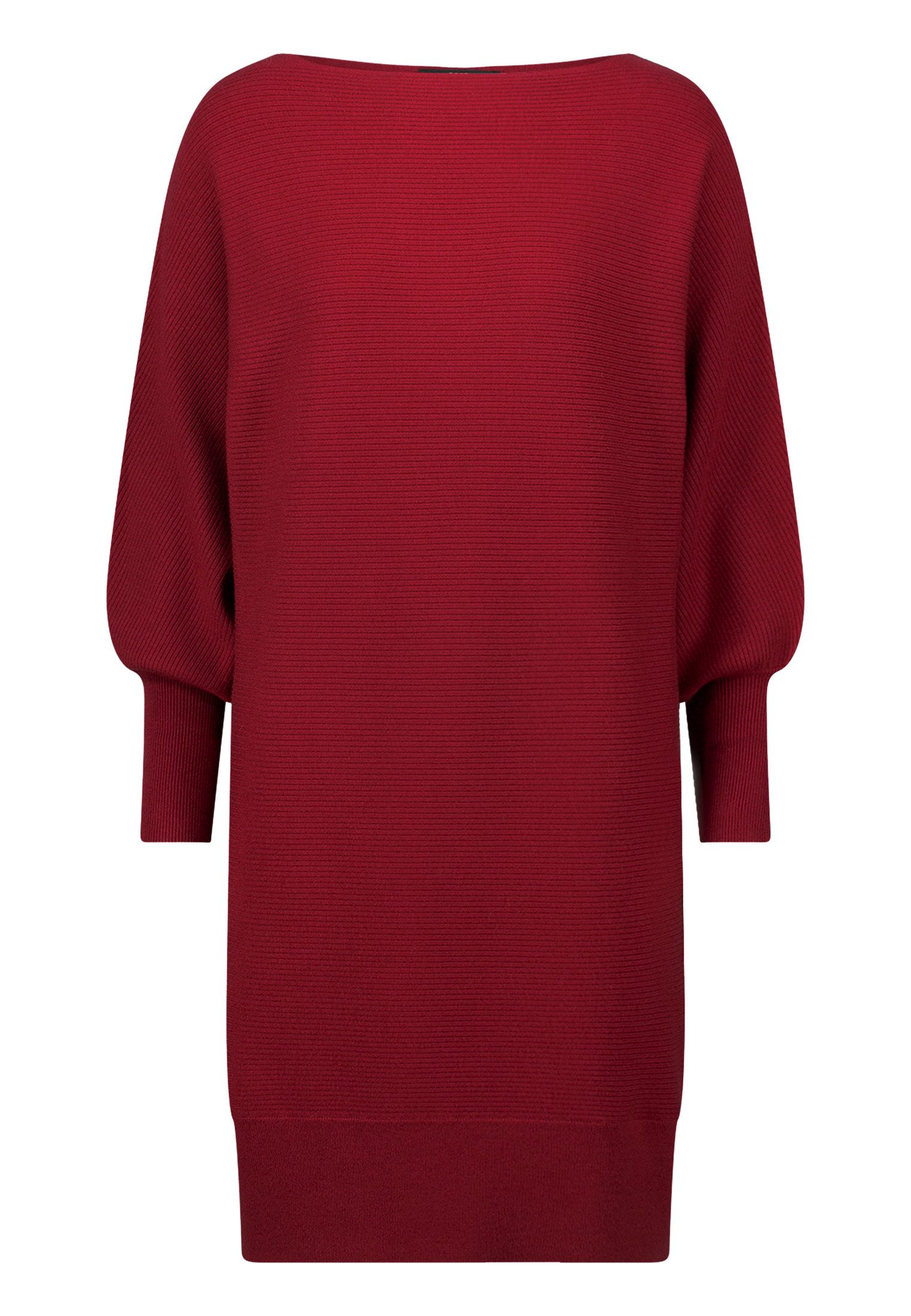 Zero Strickkleid Damen strukturiert U-Boot Ausschnitt Plain/ohne Details