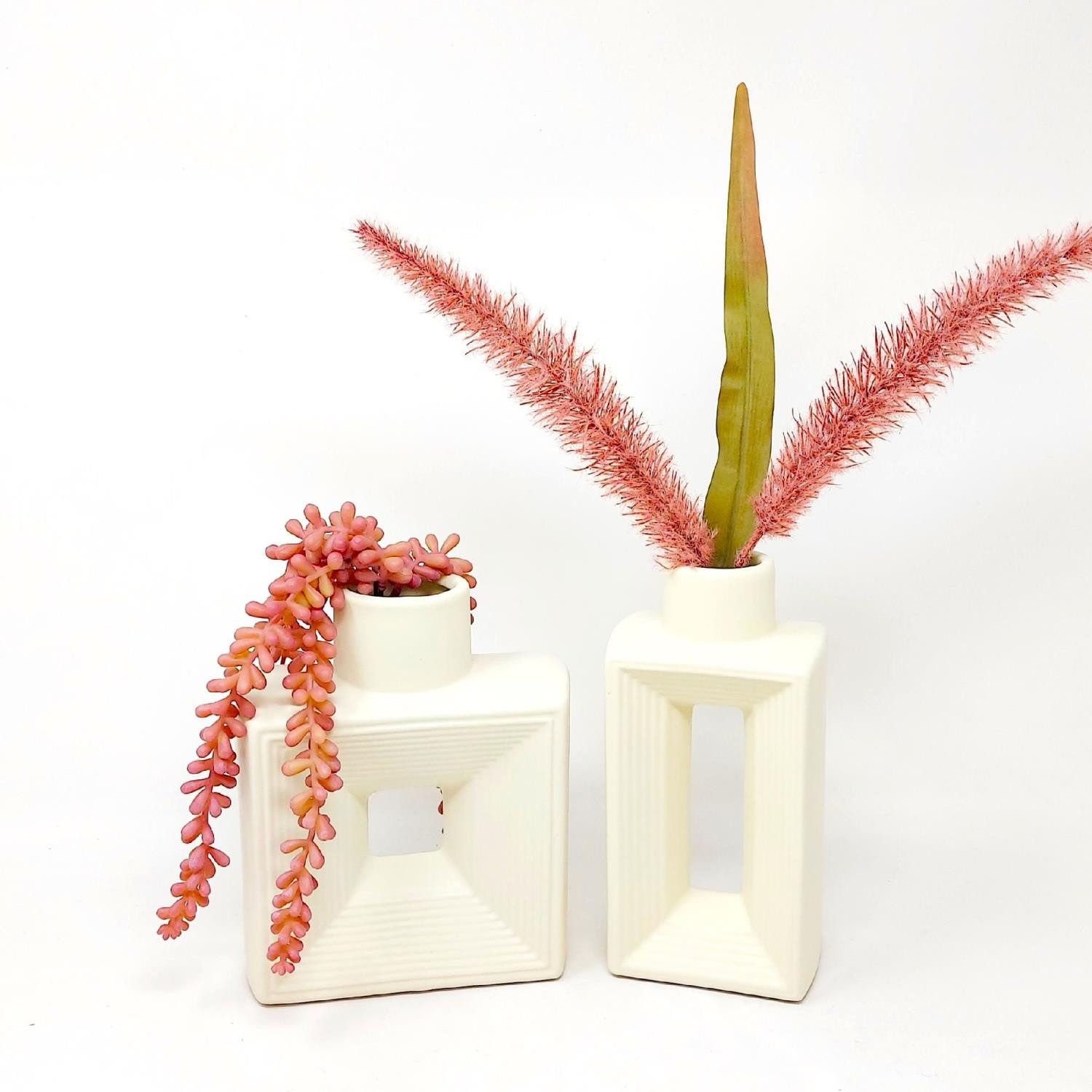 formano Dekovase Vanilla, Farbe: creme, Motiv: Relief günstig online kaufen