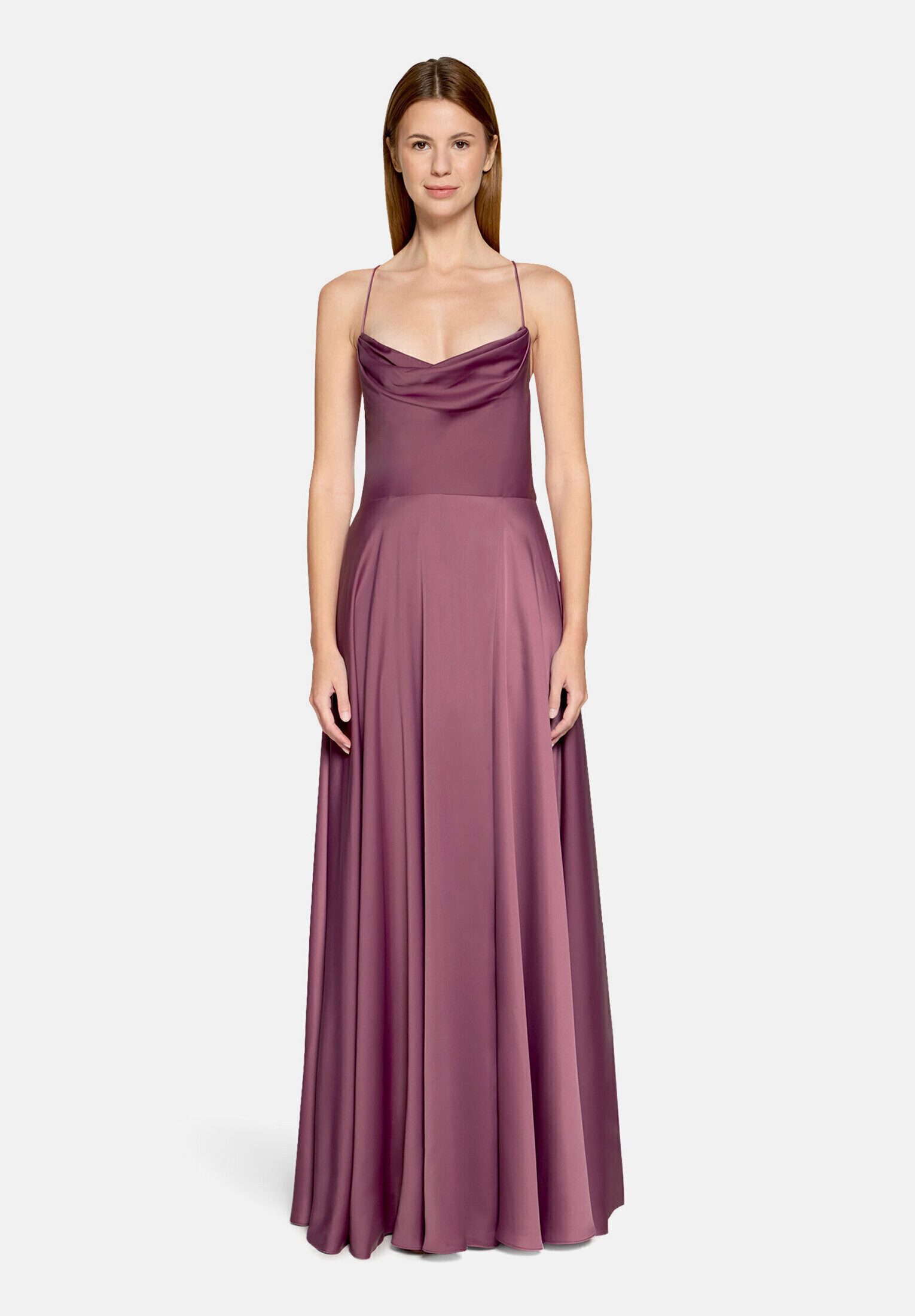 Vera Mont Abendkleid Damen mit Wasserfallausschnitt Material