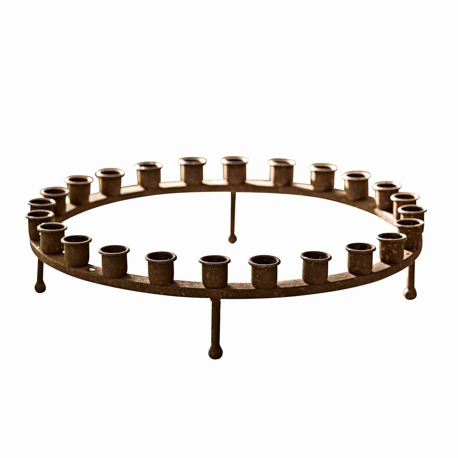 Mirabeau Adventskalender Kerzenkranz Margarit antikbraun günstig online kaufen