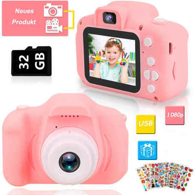Jormftte »Kinderkamera, Digitalkamera Selfie-Kamera Kind Camcorder Spiel Multifunktion, 2.0 Zoll Bildschirm, 1080P HD, mit 32GB SD Karte, Spielzeug Geschenk« Kinderkamera