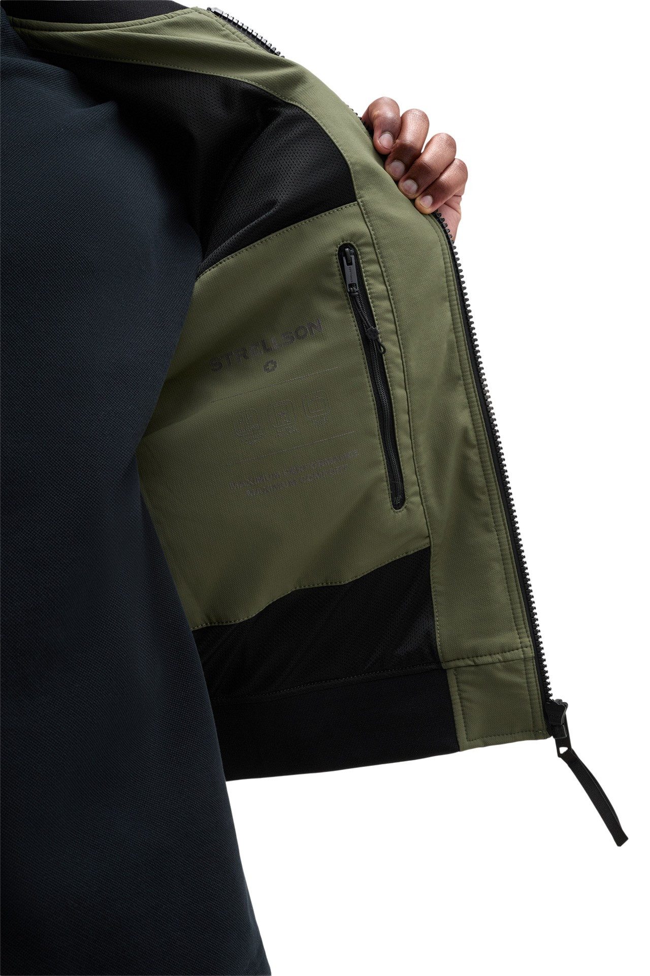 Strellson Windbreaker Blouson-Übergangsjacke Clearwater Flex (wind- und wasserfest) grün