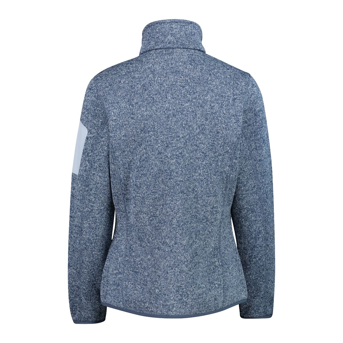 CMP Strickfleecejacke KNITTED MELANGE FLEECE WOMAN JACKET Wärmeisolierend & Schnell trocknend & Atmungsaktiv, Übergangsjacke