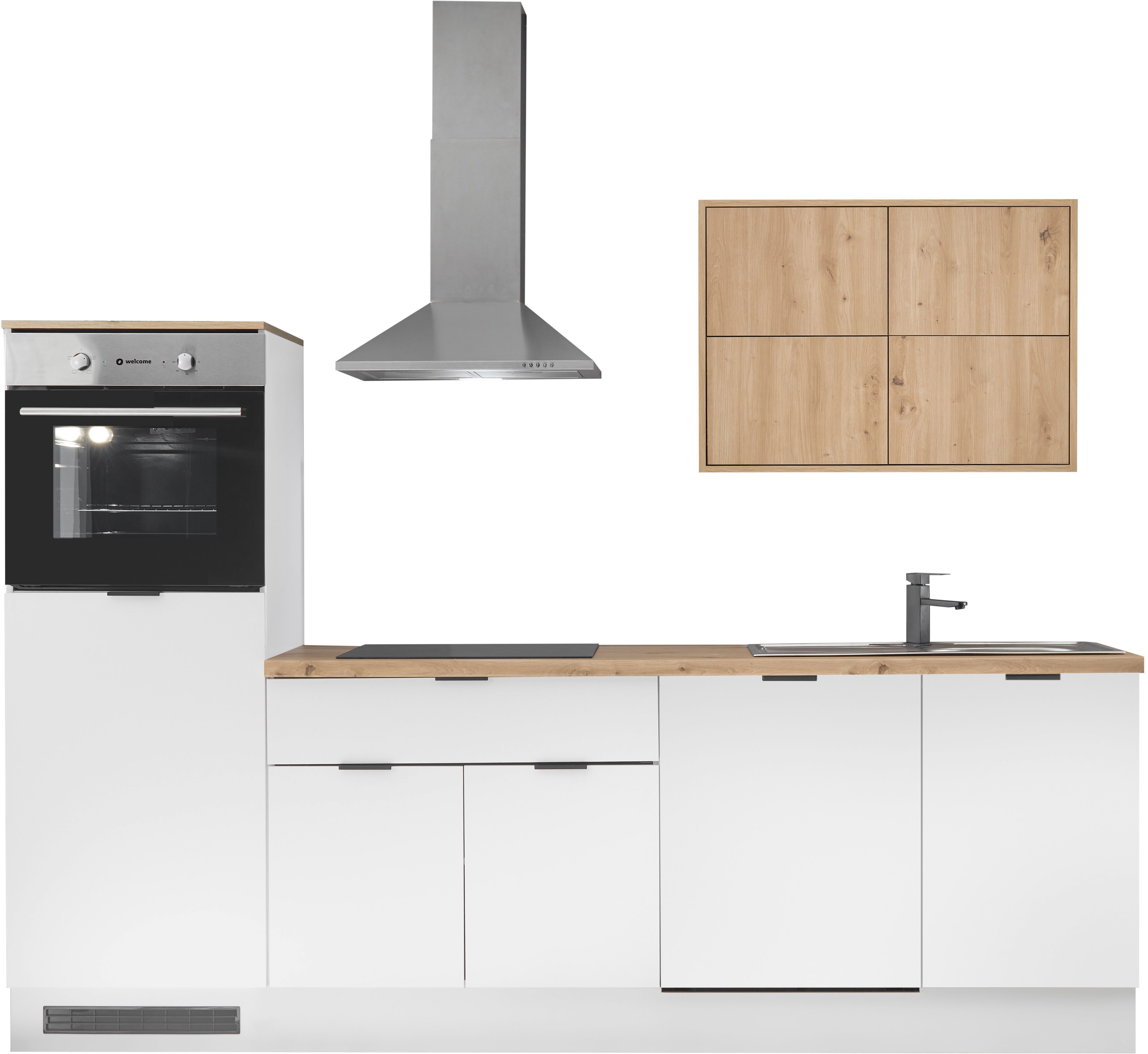 KOCHSTATION Küchenzeile KS-Georgia, mit 38mm starker Arbeitsplatte, Breite günstig online kaufen