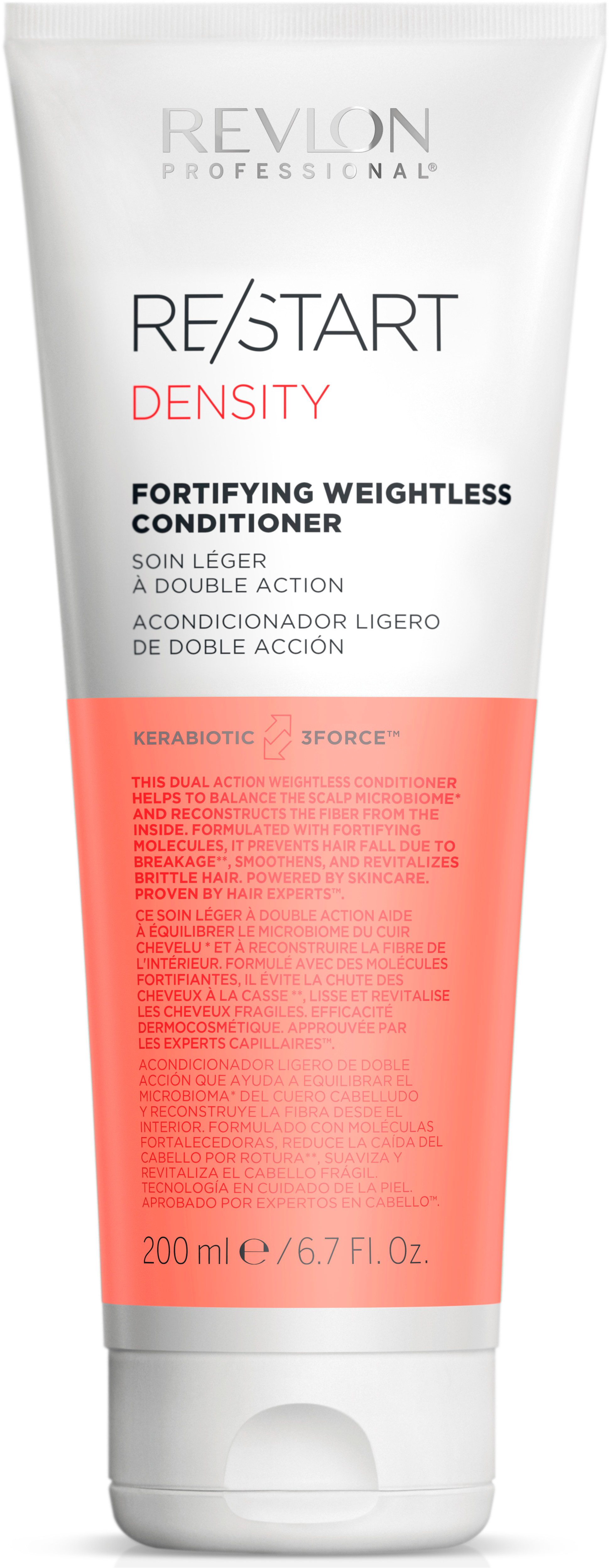 REVLON PROFESSIONAL Haarspülung Re/Start DENSITY Fortifying Conditioner 200 ml, Vermeidet Haarausfall durch Haarbruch von schwachem, feinen Haar.