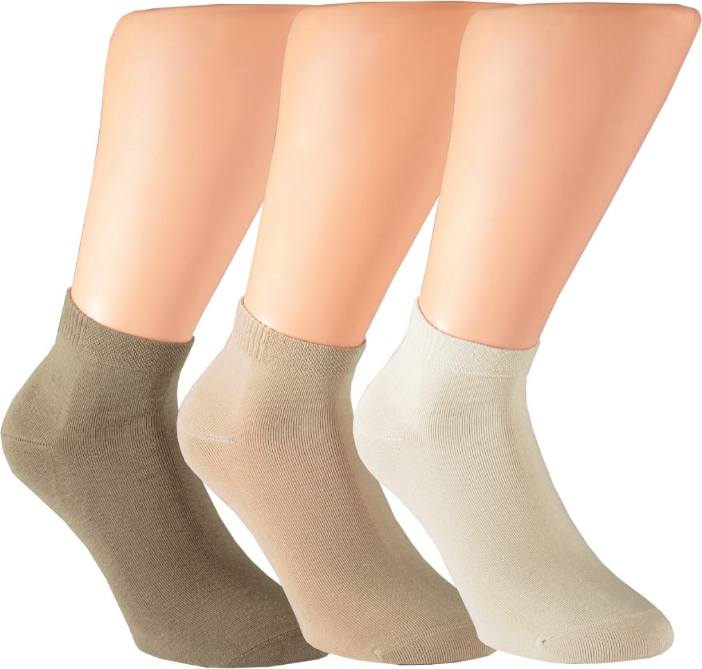 Socken 3 Paar RS. Harmony 35200 Kurzstrumpf naturtöne 39-42, 43-46