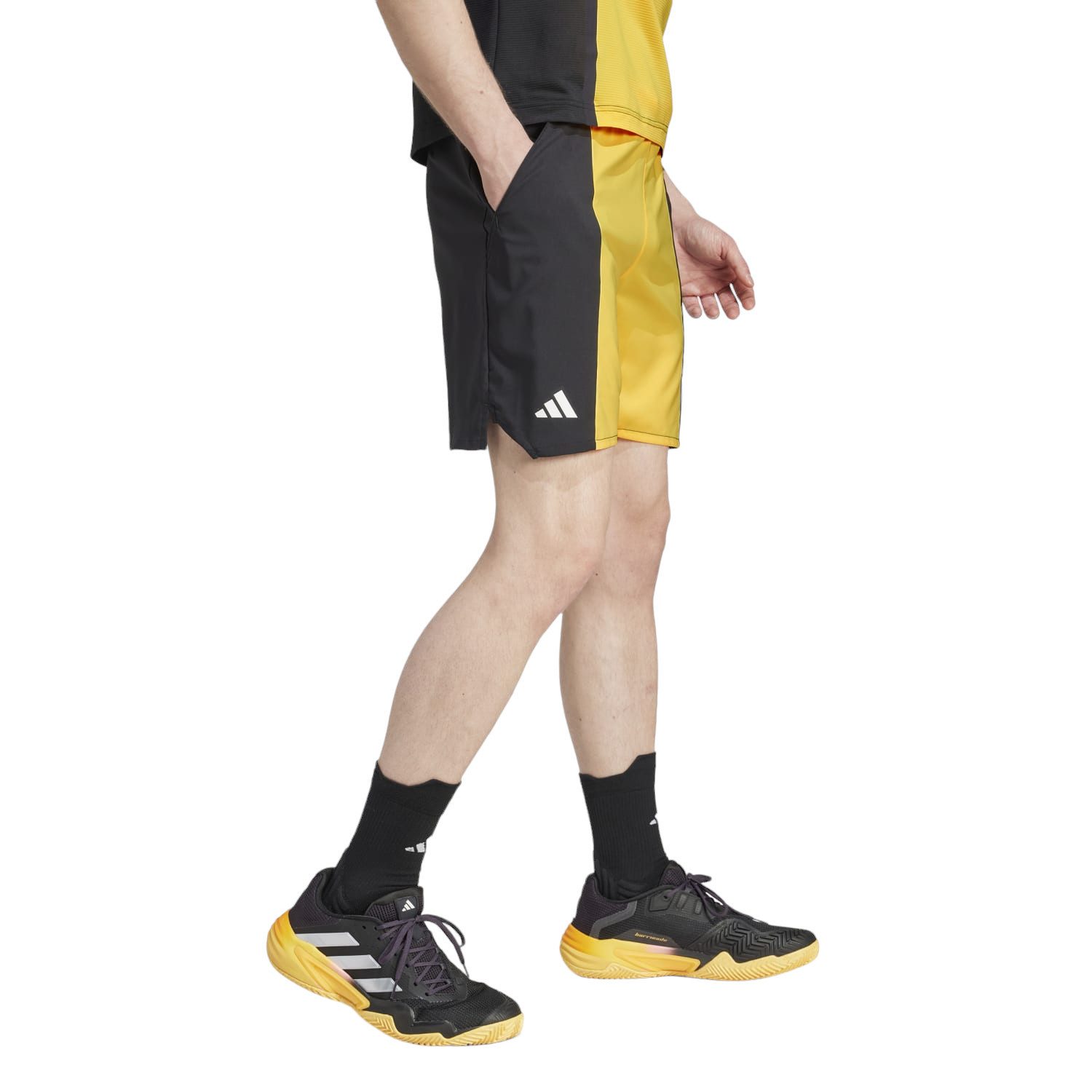 adidas Performance Shorts Tennishose HEAT.RDY Ergo 7in kurz gelb/schwarz Herren
