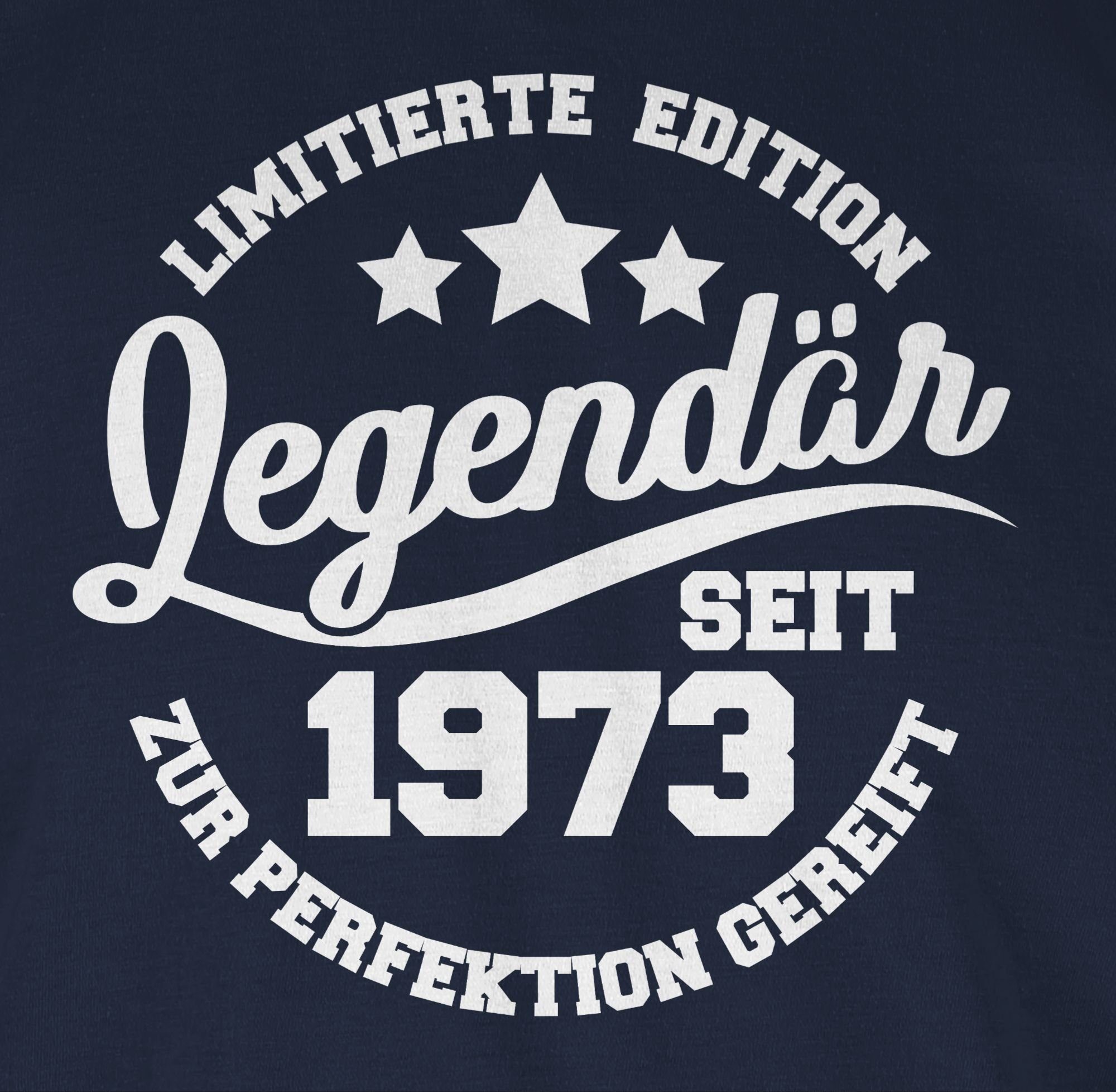 Navy Blau Legendär Shirtracer 1973 T-Shirt seit 50. Geburtstag 1