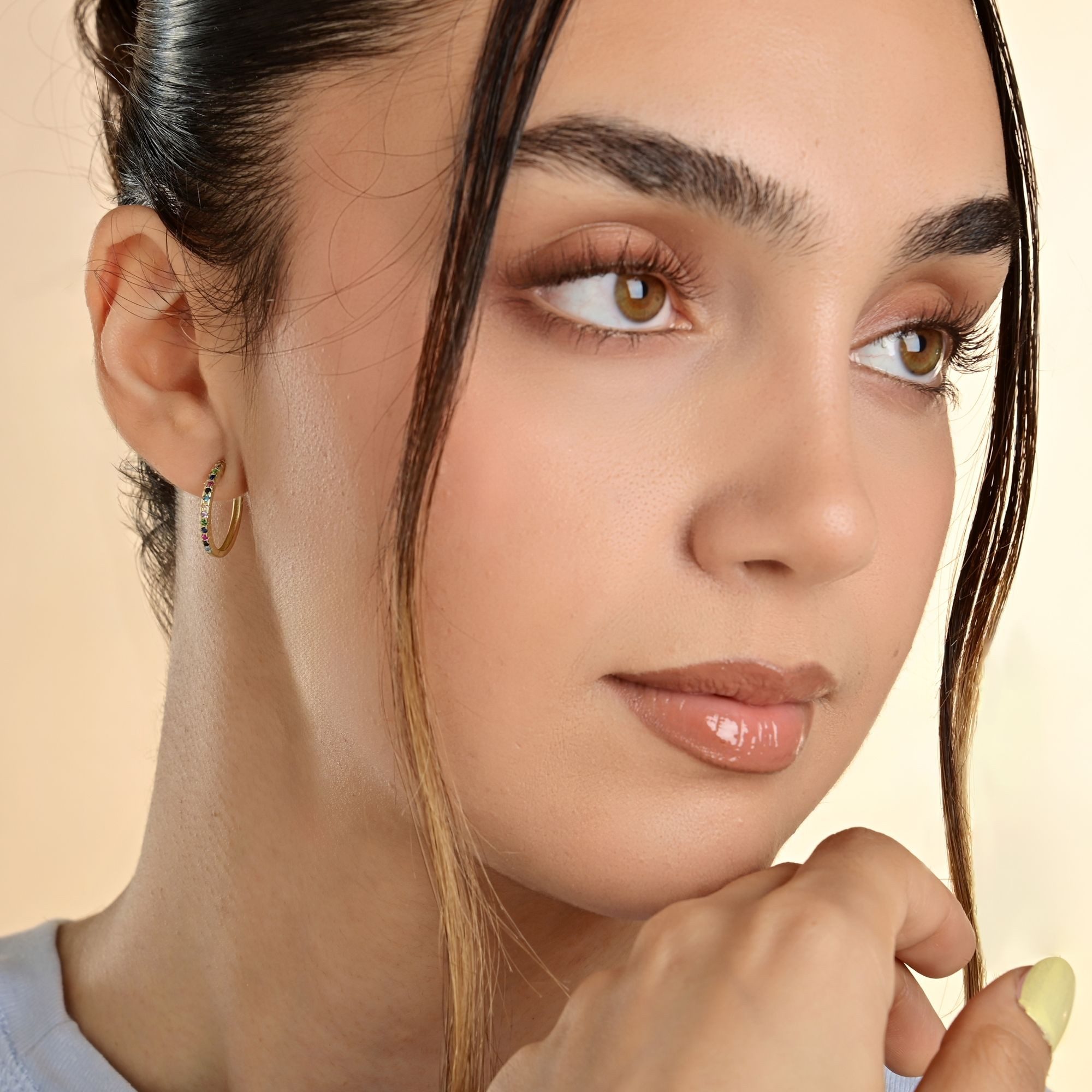 Adelia´s Paar Creolen Damen Ohrringe – Creole aus 333 Gold mit Zirkonia, Pe günstig online kaufen