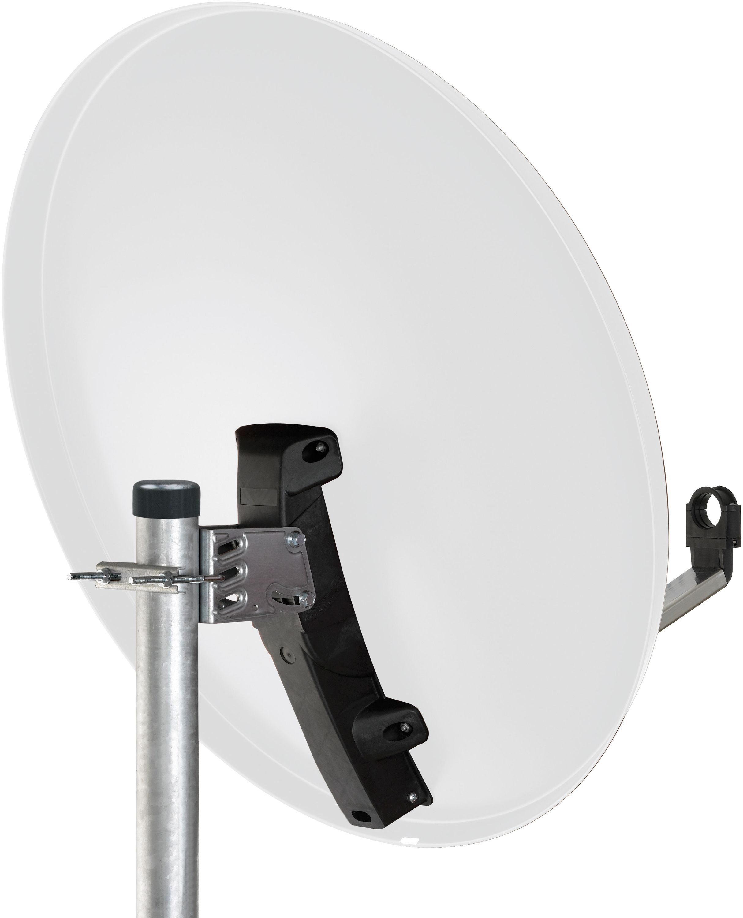 Schwaiger SPI996.0 Sat-Spiegel (75 cm, Stahl, hellgrau)