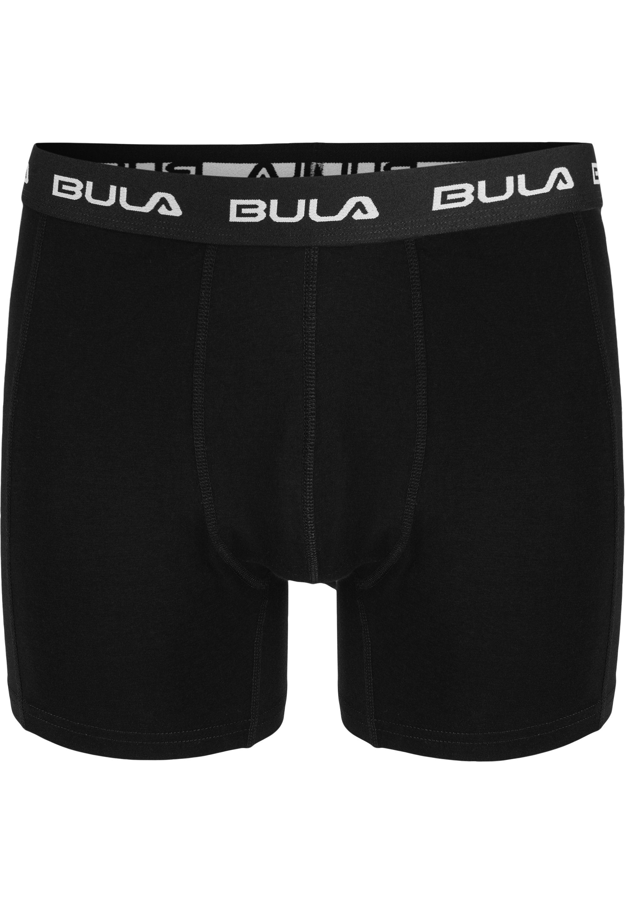 Boxershorts 2er-Pack Design sportlichen im BULA schwarz