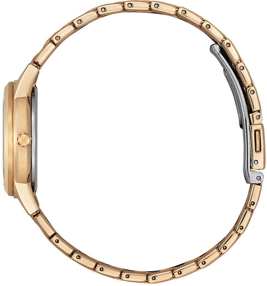 Citizen Solaruhr FE1243-83A, Armbanduhr, Damenuhr, Datum, Kristallsteine, Edelstahlarmband