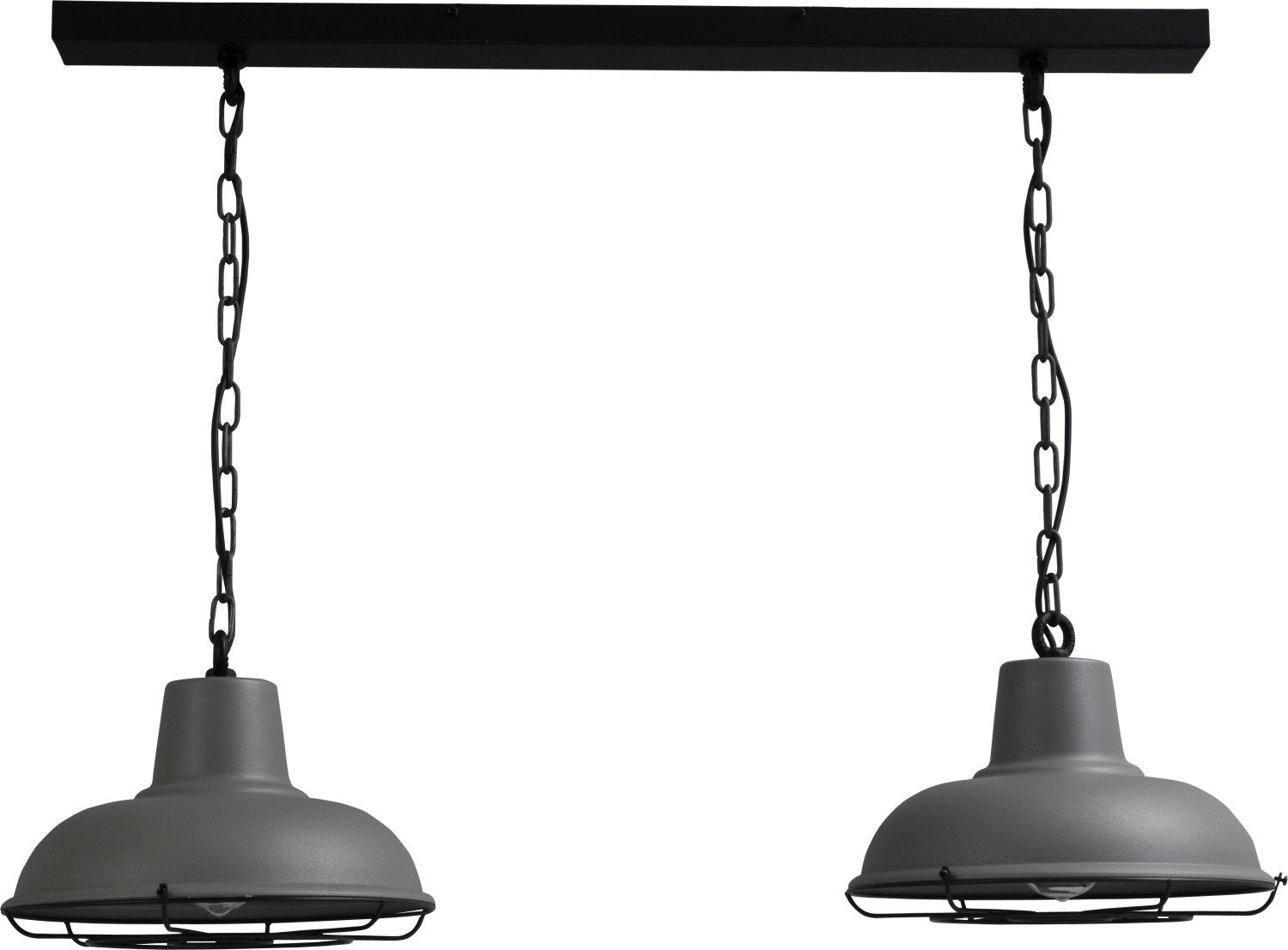 Licht-Erlebnisse Schwarz Metall Esszimmer E27 CASSIEL, ohne Pendelleuchte Leuchtmittel, Grau Hängelampe Küche Hängeleuchte