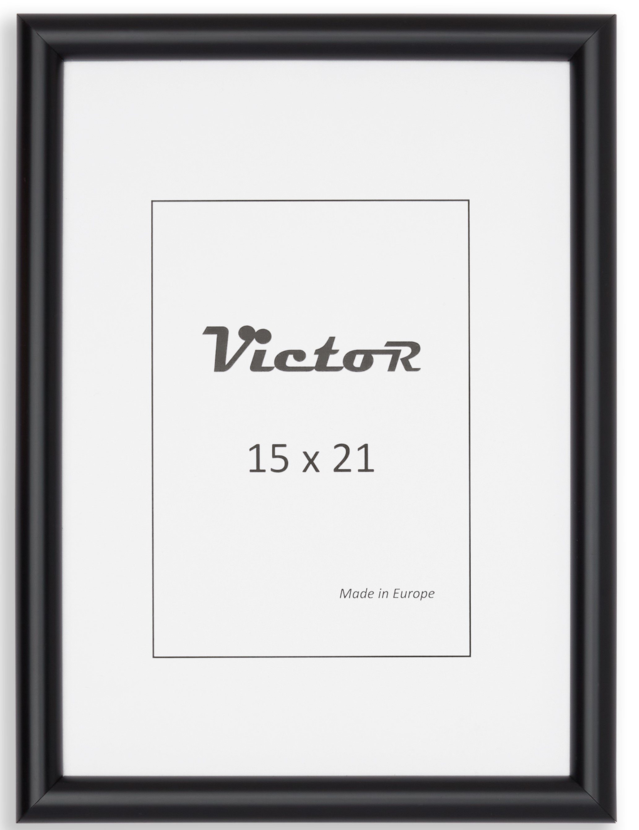 Victor (Zenith) Bilderrahmen Bilderrahmen \"David\" - Farbe: Schwarz - Größe: 15 x 21 cm, Bilderrahmen Schwarz 15x21 cm (A5), Bilderrahmen Art Deco