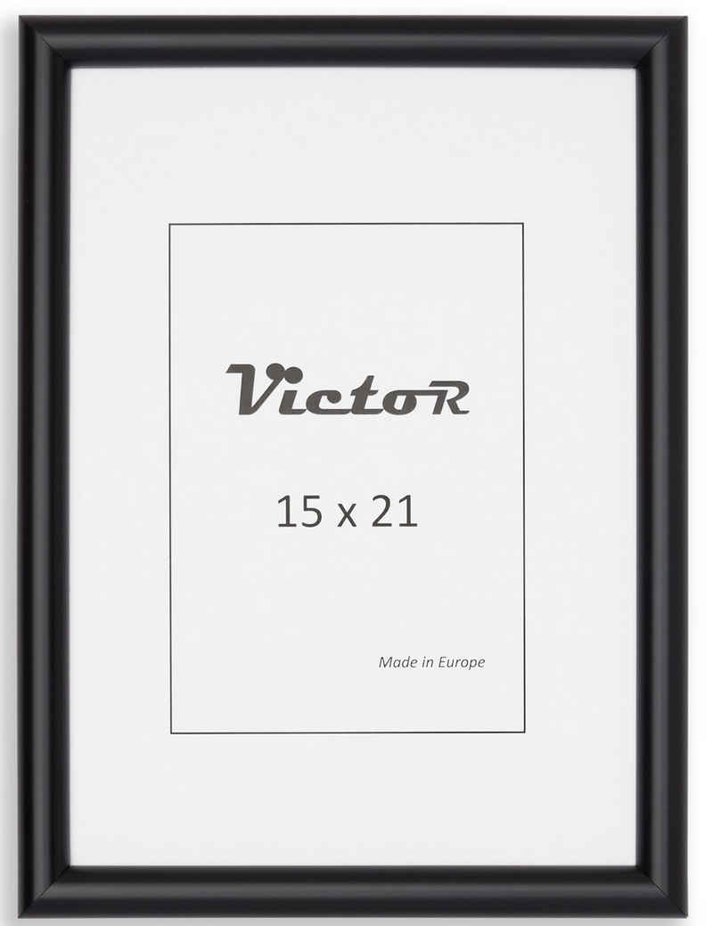 Victor (Zenith) Bilderrahmen Bilderrahmen \"David\" - Farbe: Schwarz - Größe: 15 x 21 cm, Bilderrahmen Schwarz 15x21 cm (A5), Bilderrahmen Art Deco