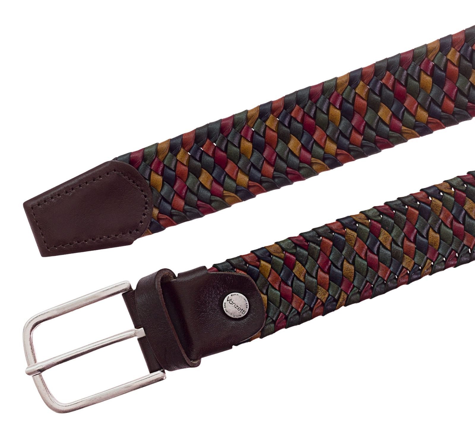 Vanzetti Ledergürtel Braided Men's Belt 35 mm aus echtem Leder – Bild 2 von 2