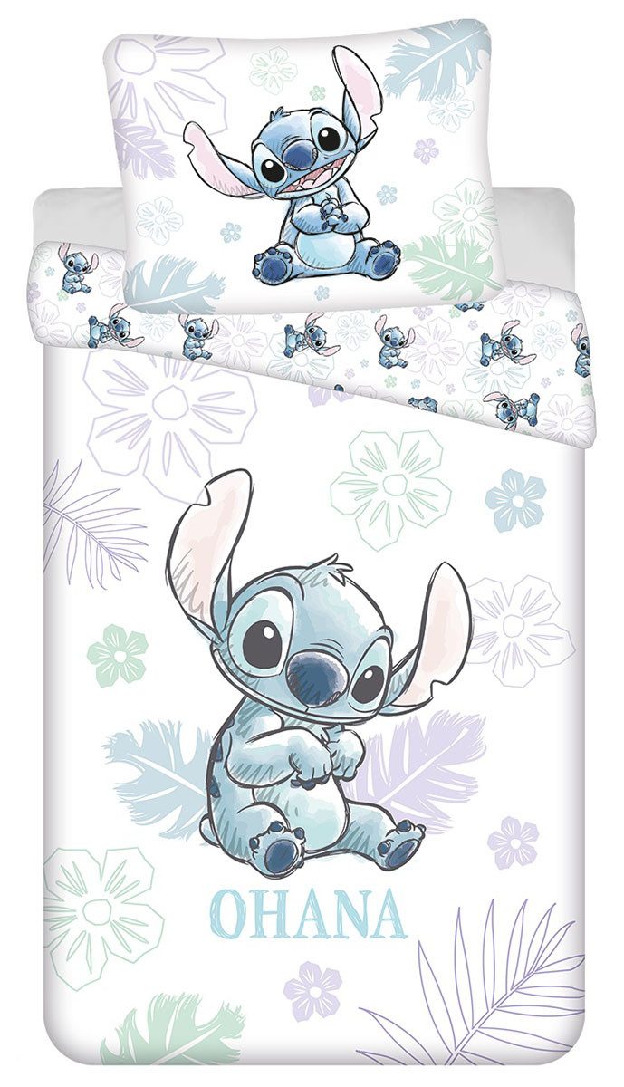 Disney Bettwäsche Disney Lilo und Stitch Bettwäsche Alien 140 x 200 + 70 x90 cm Baumwoll, Renforcé, 2 teilig