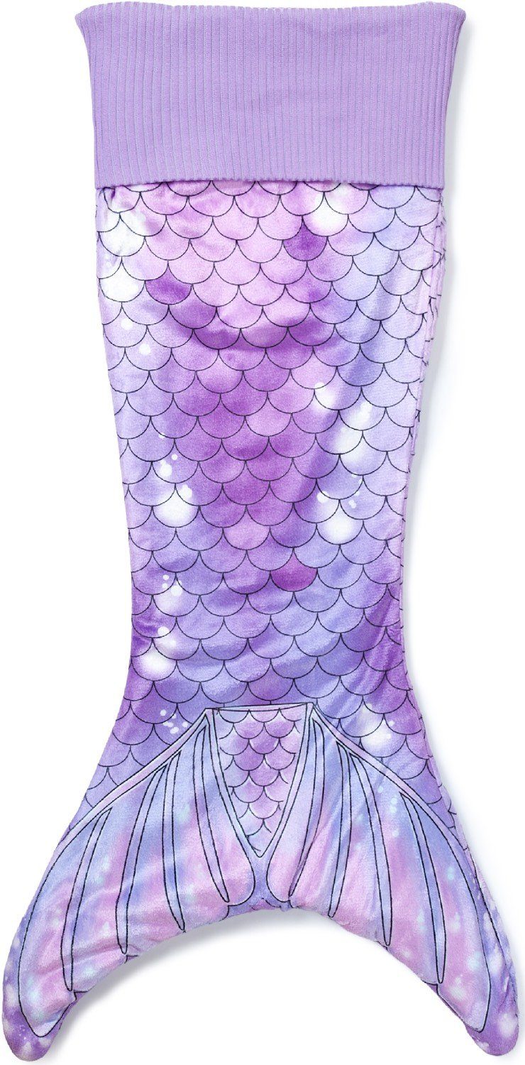 Corimori Deckenschlafsack Meerjungfrau flauschige Kuschel-Decke, Schlafsack (Packung, Geschenk), Einheitsgröße, Mermaid, Meerjungfrauenflosse für Erwachsene, Damen