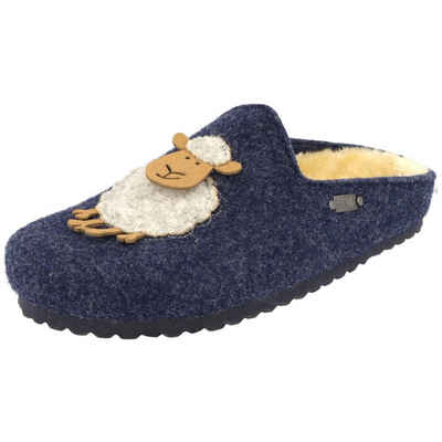 SUPERSOFT Жінкам Clogs 522-298 "Schaf" gefüttert Filz Pantoffeln Hausschuh gepolstert