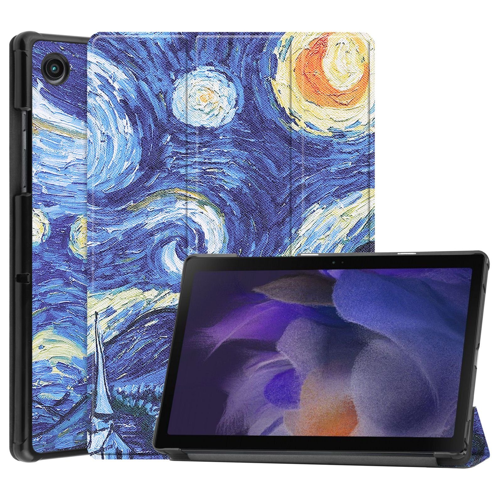 Lobwerk Tablet-Hülle Schutzhülle für Samsung Galaxy Tab A8 SM-X200 X205, Wake & Sleep Funktion, Sturzdämpfung, Aufstellfunktion