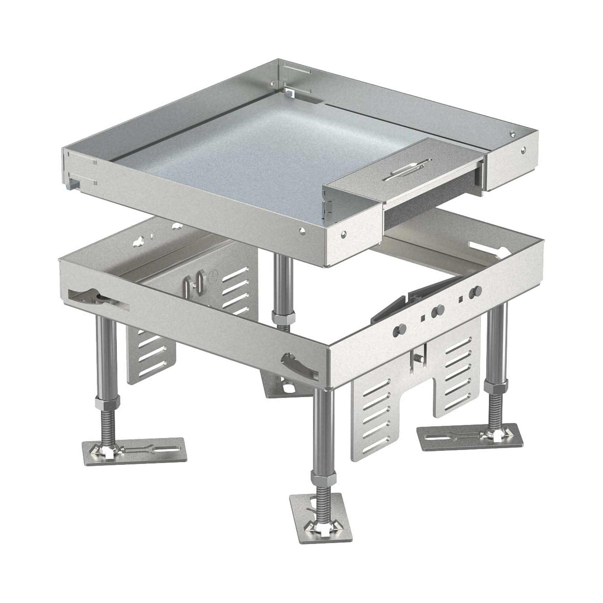 OBO BETTERMANN OBO Bettermann Vertr Kassette quadratisch 200x200mm RKSN2 4 VS 20 Installationskabel