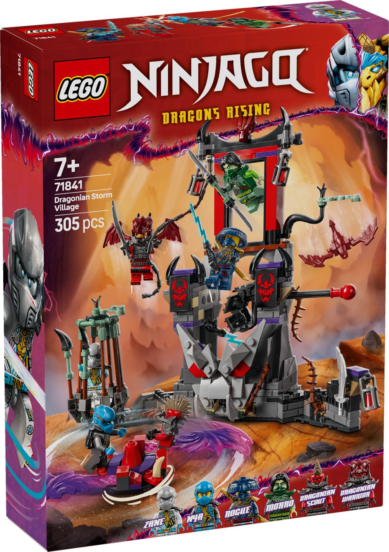 LEGO® LEGO® NINJAGO® 71841 Drachensturmdorf Konstruktionsspielsteine, (305 St)
