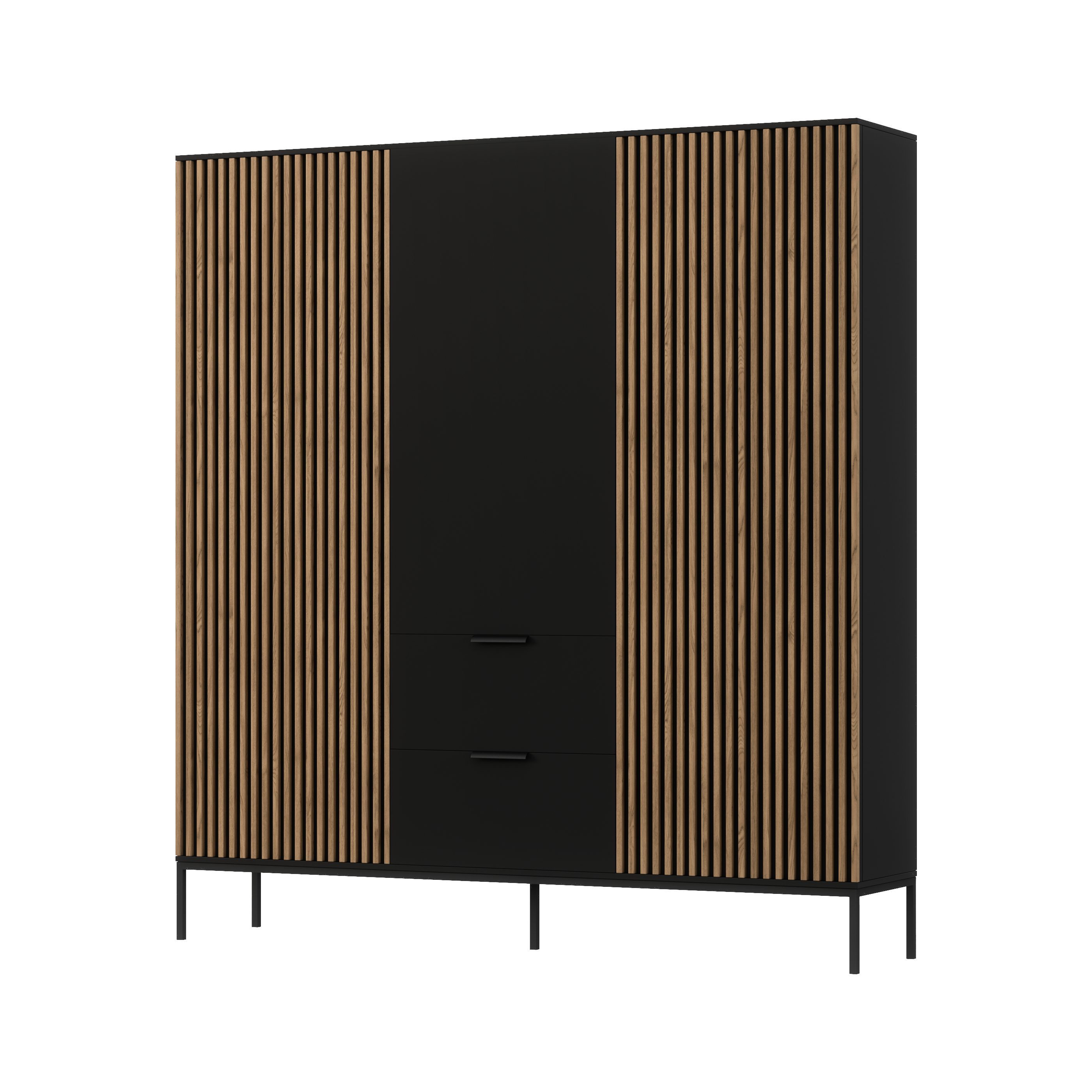 MOEBLO Drehtürenschrank Schrank Meteor 185 (Kleiderschrank günstig online kaufen