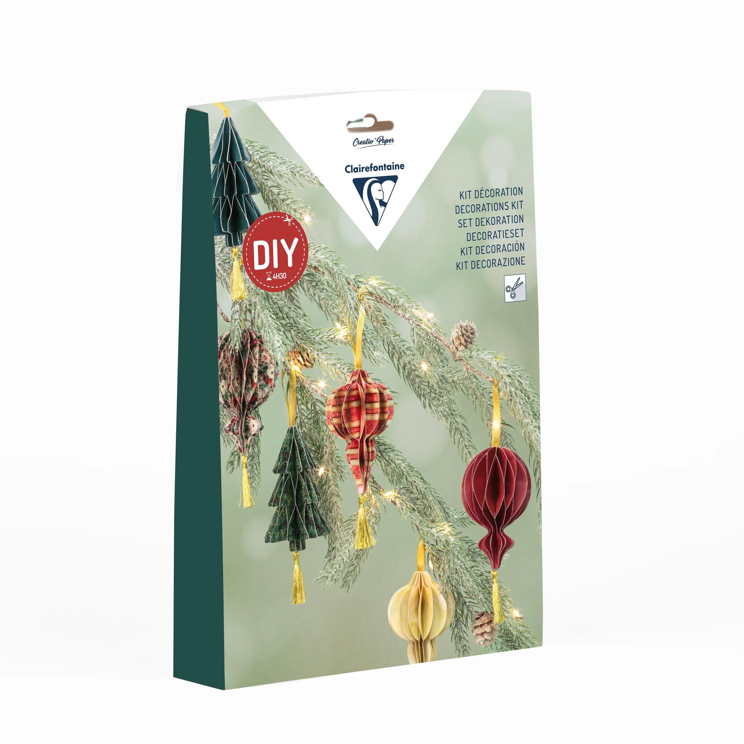 CLAIREFONTAINE Modelliermasse 3x Einsteigerset 20,5x29,7 XmasHaenger 97514C, Kreativset