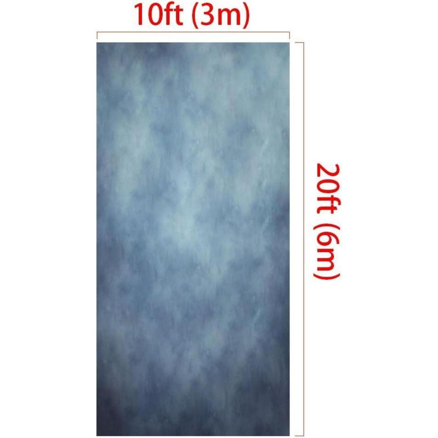 LuxusKollektion Fotohintergrund Blauer Mikrofaser Hintergrund 3x6m für Fotostudios - Optimal für