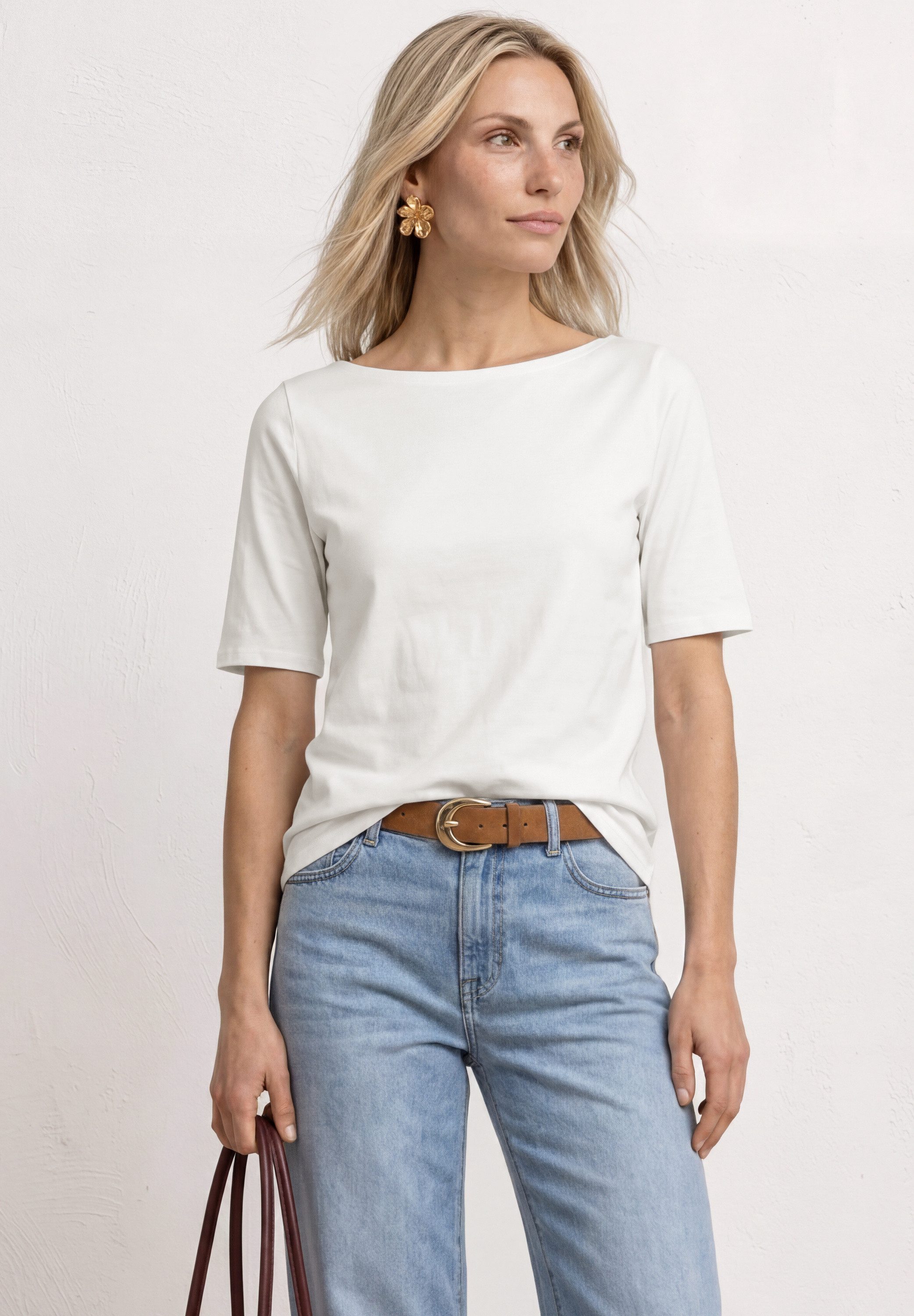 STREET ONE T-Shirt aus reiner Baumwolle