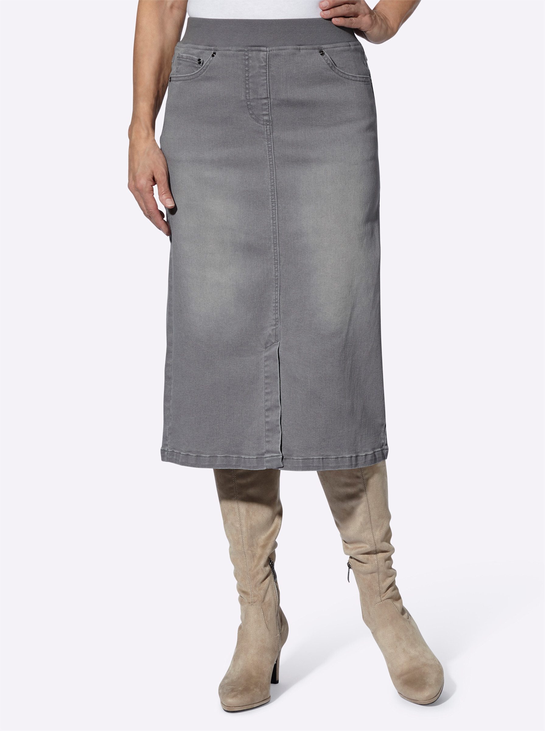 Witt A-Linien-Rock Jeansrock günstig online kaufen