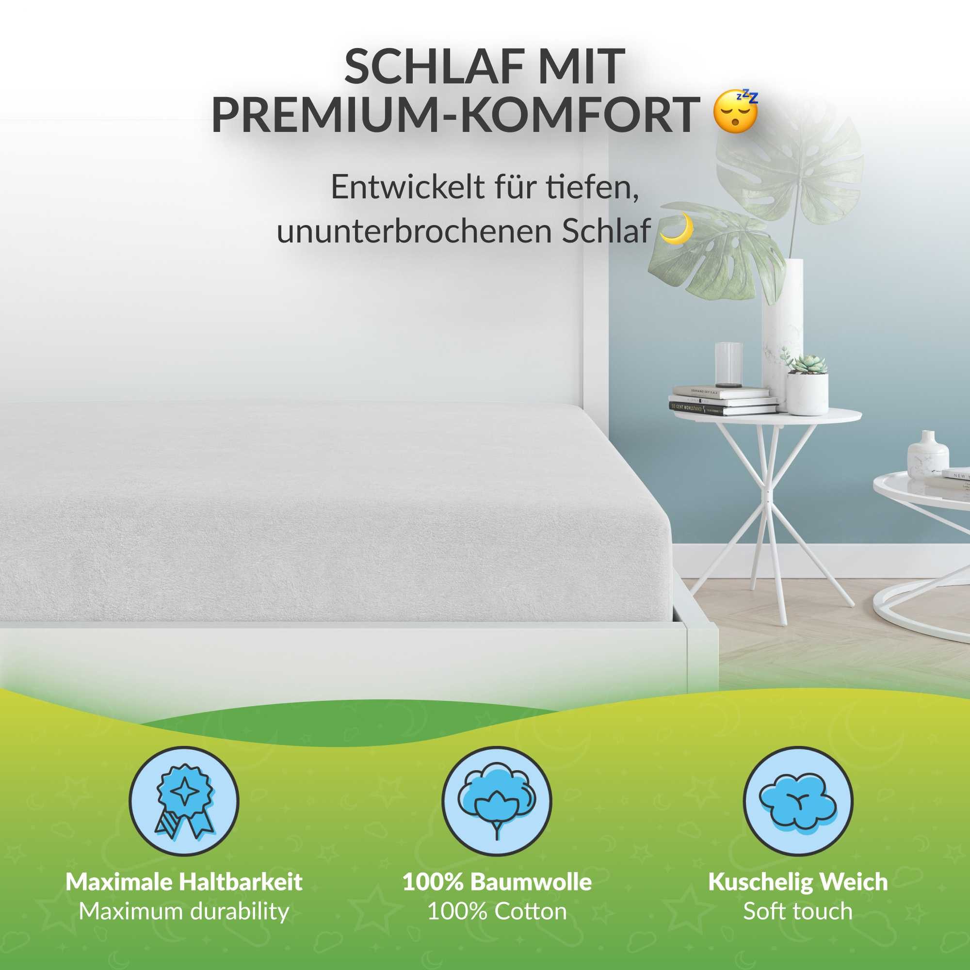 etérea Himmlische Qualität Spannbettlaken Flanell Spannbetttuch und Bettlaken, Flanell, Gummizug: rundum, (1 Stück)