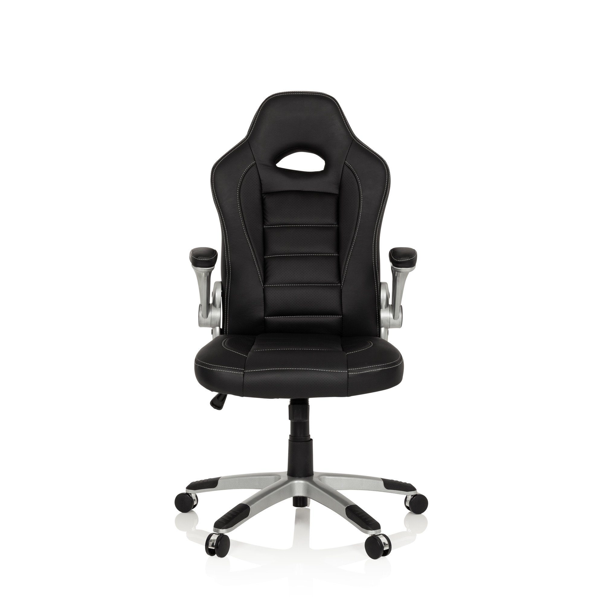 GAME Drehstuhl Kunstleder, ergonomisch Schwarz hjh OFFICE Gamingstuhl SPORT