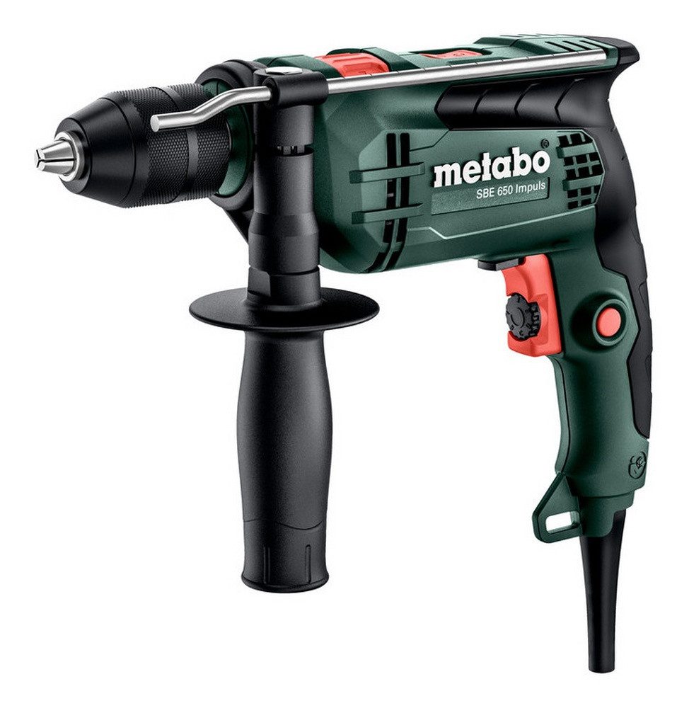 metabo Schlagbohrmaschine SBE 650 Impuls, 230 V, max. 1500 U/min, Im Kunststoffkoffer