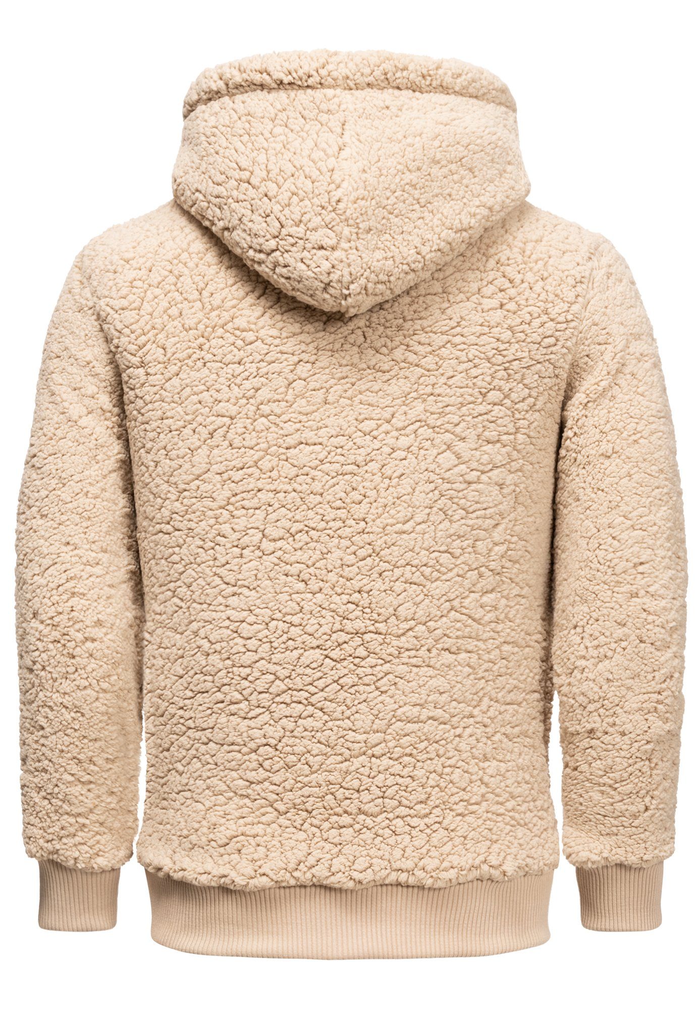 Amaci&Sons Kapuzenpullover CARNEY Kapuzenpullover Teddyfell Herren Teddy Sw günstig online kaufen
