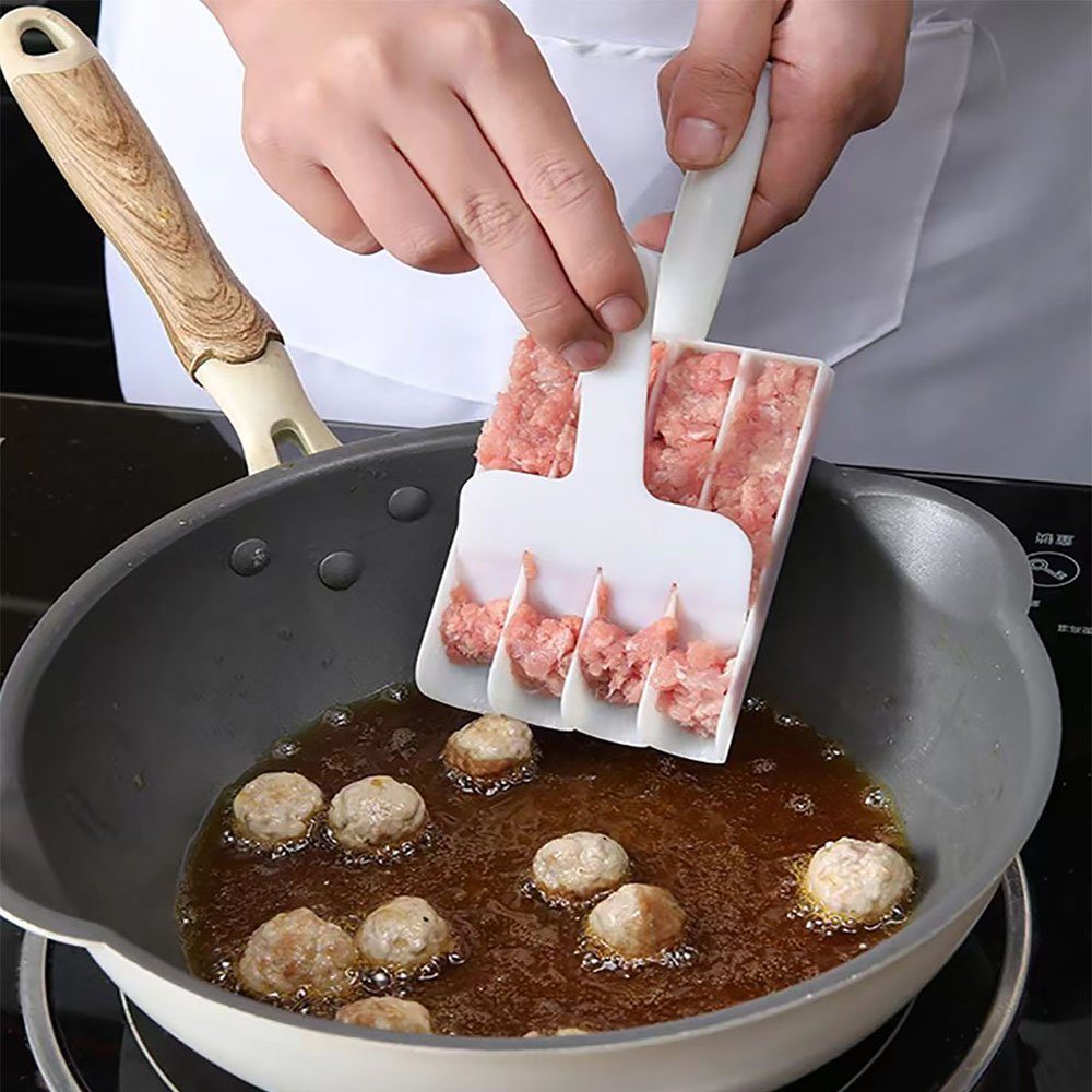 Fleischplattierer Schneidspaten,Antihaft Frikadellenform NUODWELL mit Maker, Kitchen Meatball