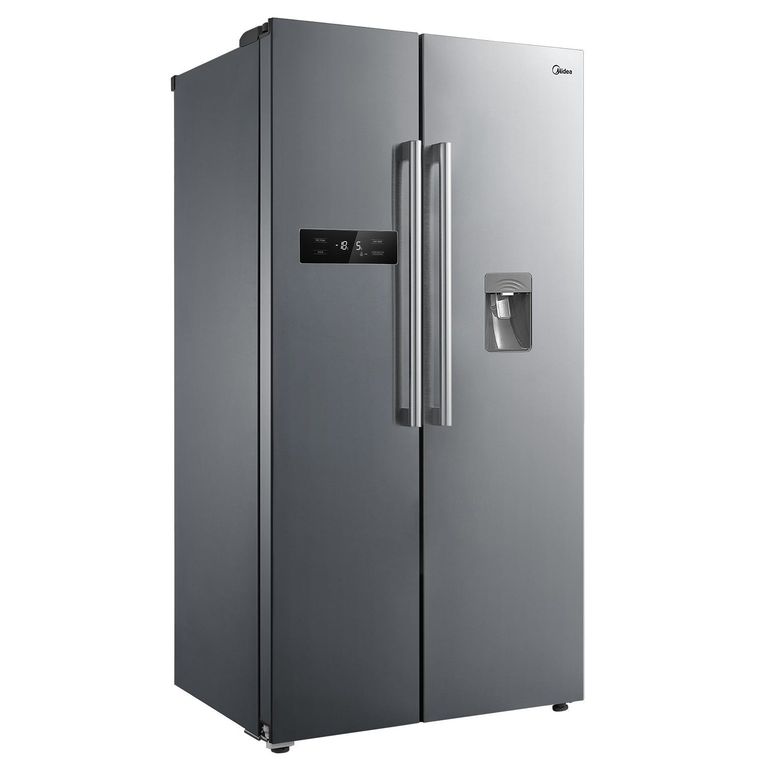 Midea Side-by-Side OKS 6.21 IX, 176.5 cm hoch, 89.7 cm breit, NoFrost ...