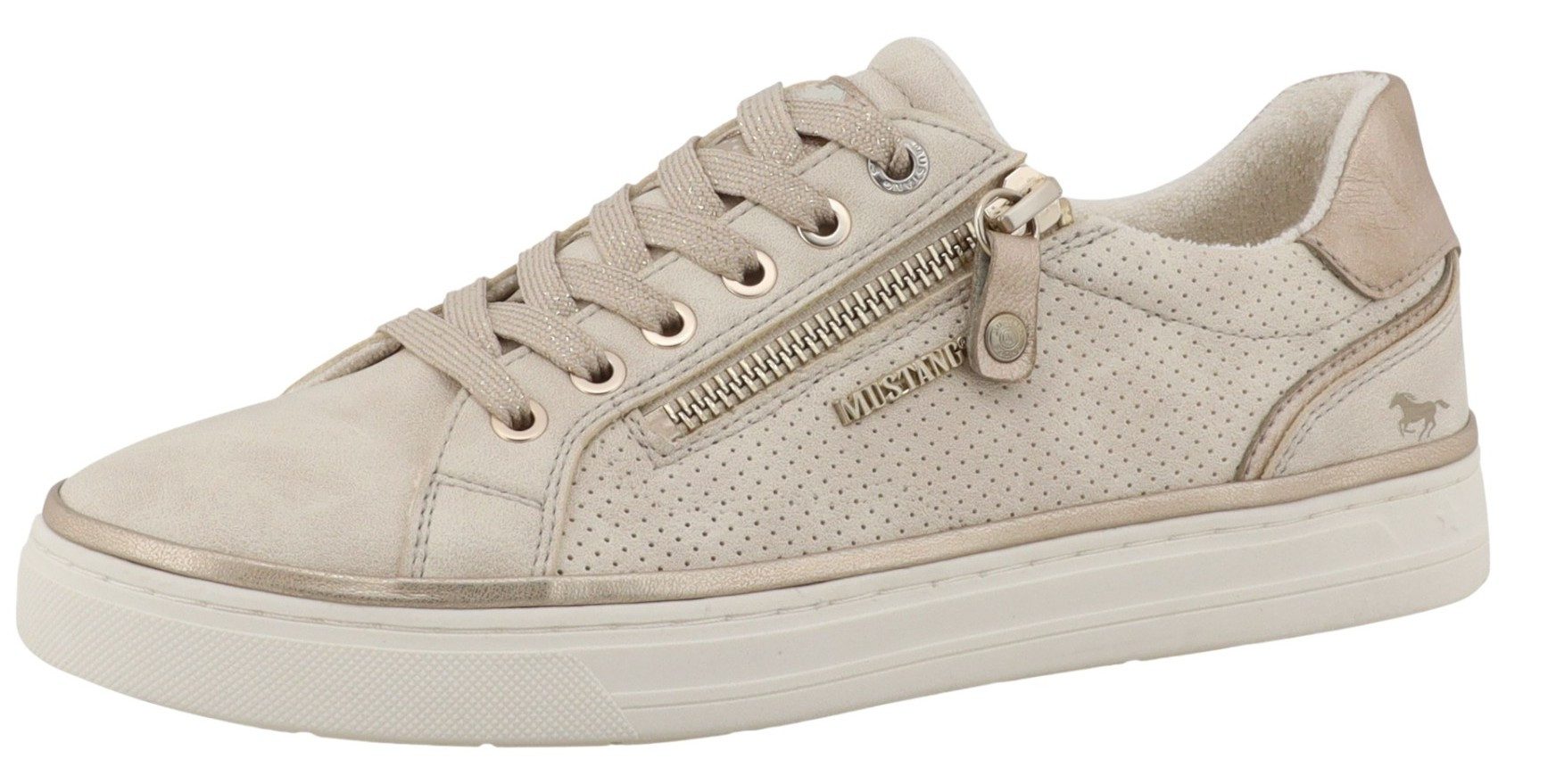 Mustang Shoes 26M0032006 00182 Cream Sneaker