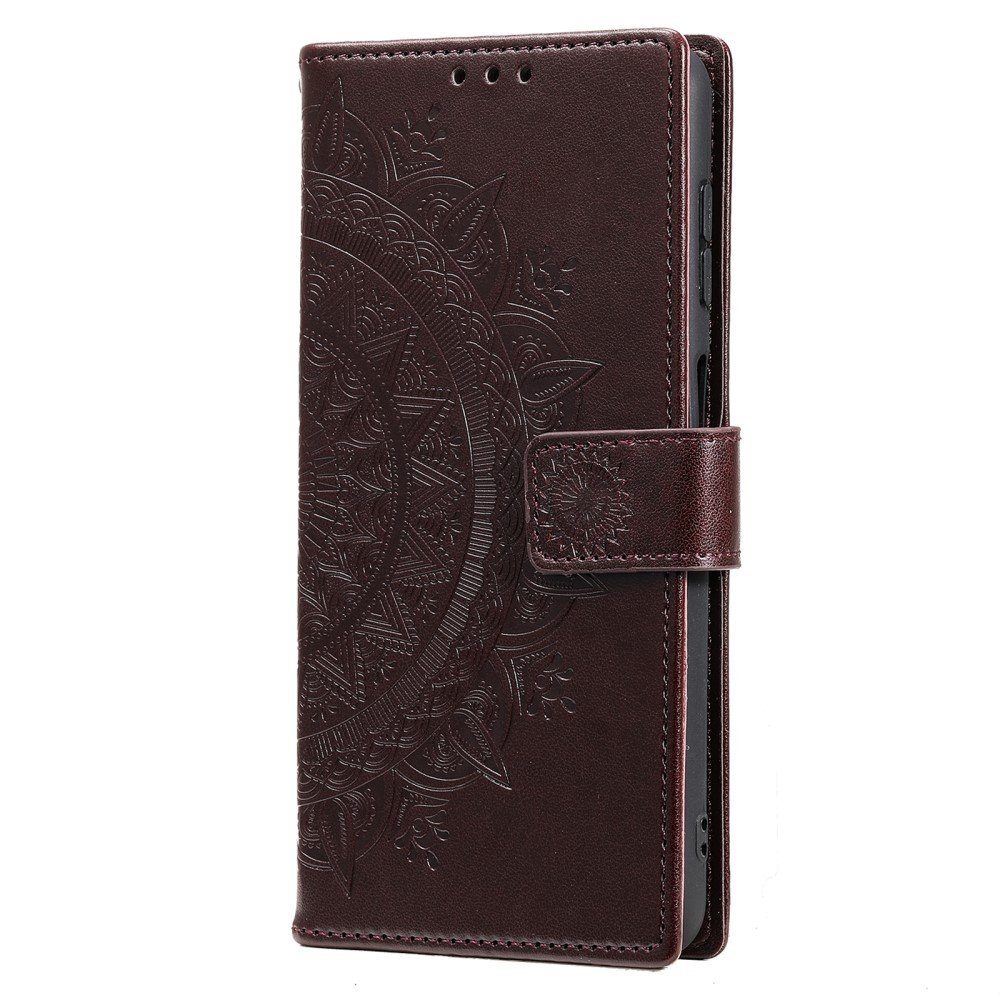 CoverKingz Handyhülle Hülle für Google Pixel 6 Pro Handyhülle Tasche Flip Case Cover 16,5 cm (6,5 Zoll), Klapphülle Schutzhülle mit Kartenfach Schutztasche Motiv Mandala