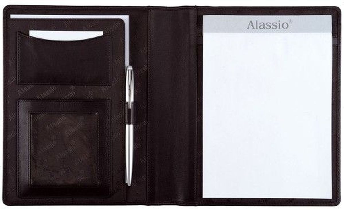 Schreibmappe Schreibmappe Bormio A5 Leder schwarz