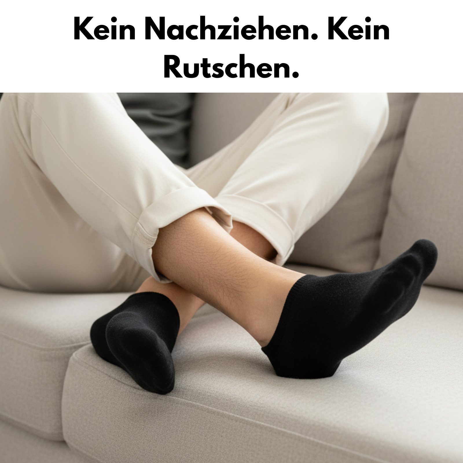 sockenkauf24 Füßlinge 10 Paar Premium Füßlinge Sneaker Socken Damen Herren Baumwolle (10-Paar) invisible Socks ohne Naht mit Silikonpad gegen Verrutschen - 70106T